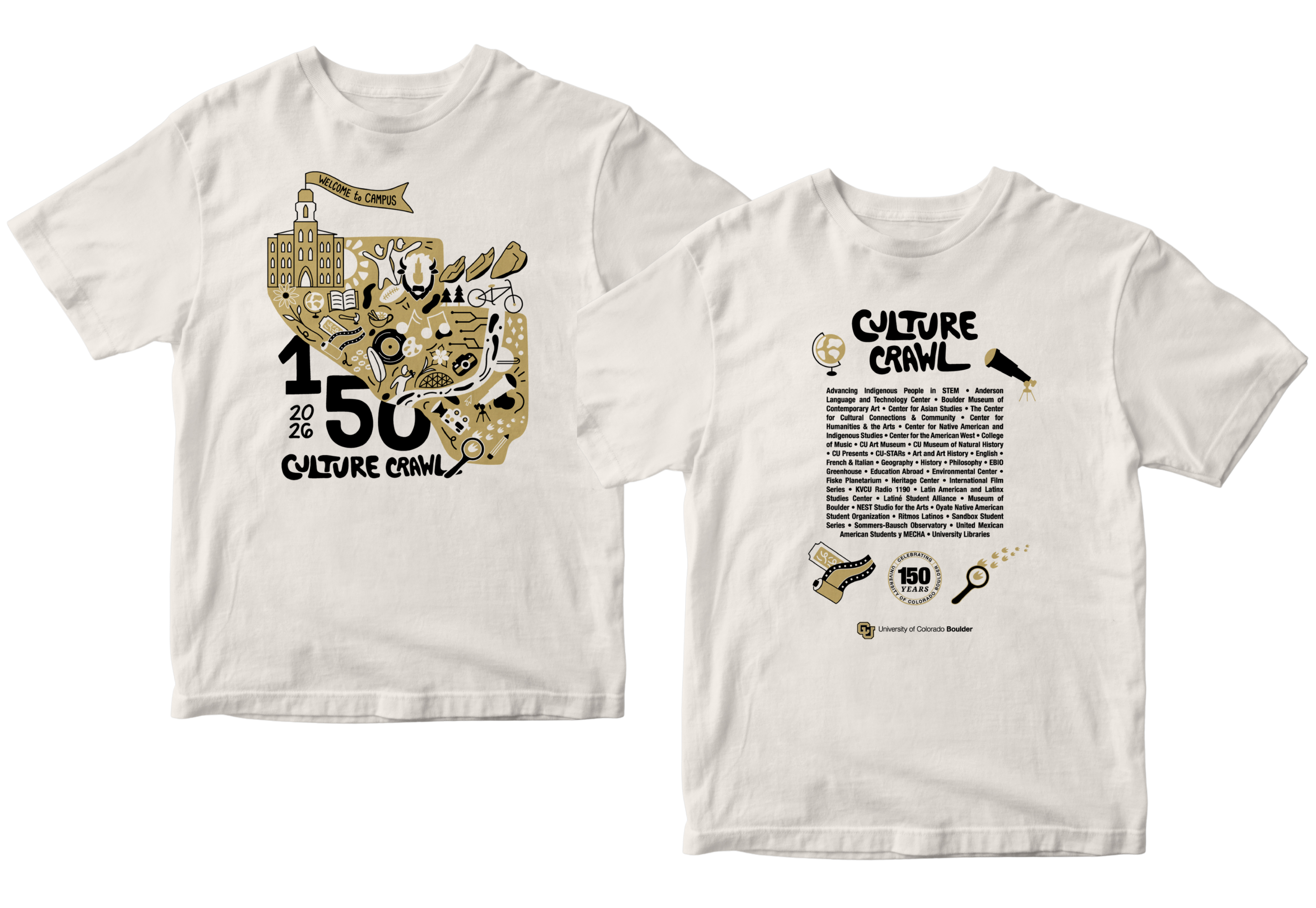 Culture Crawl 2026 t-shirt in vintage white