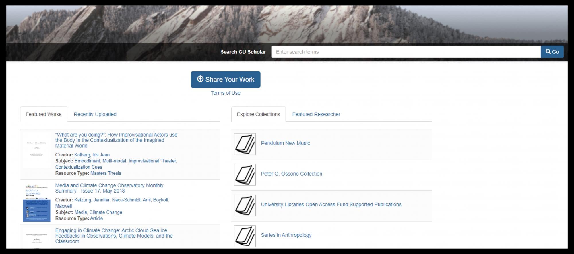 University Libraries Launches New CU Scholar | University Libraries ...