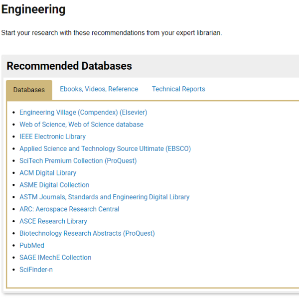 Engineering libguide front page