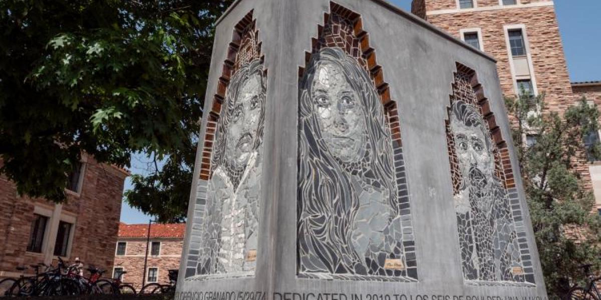 Los Seis memorial sculpture