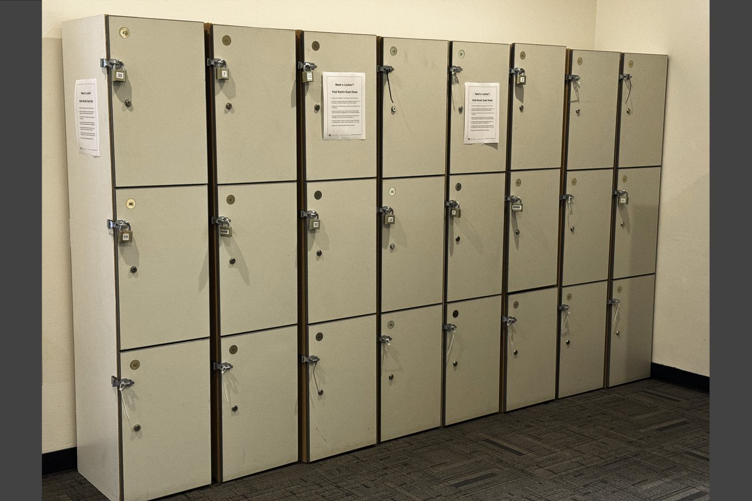 Lockers in Norlin 