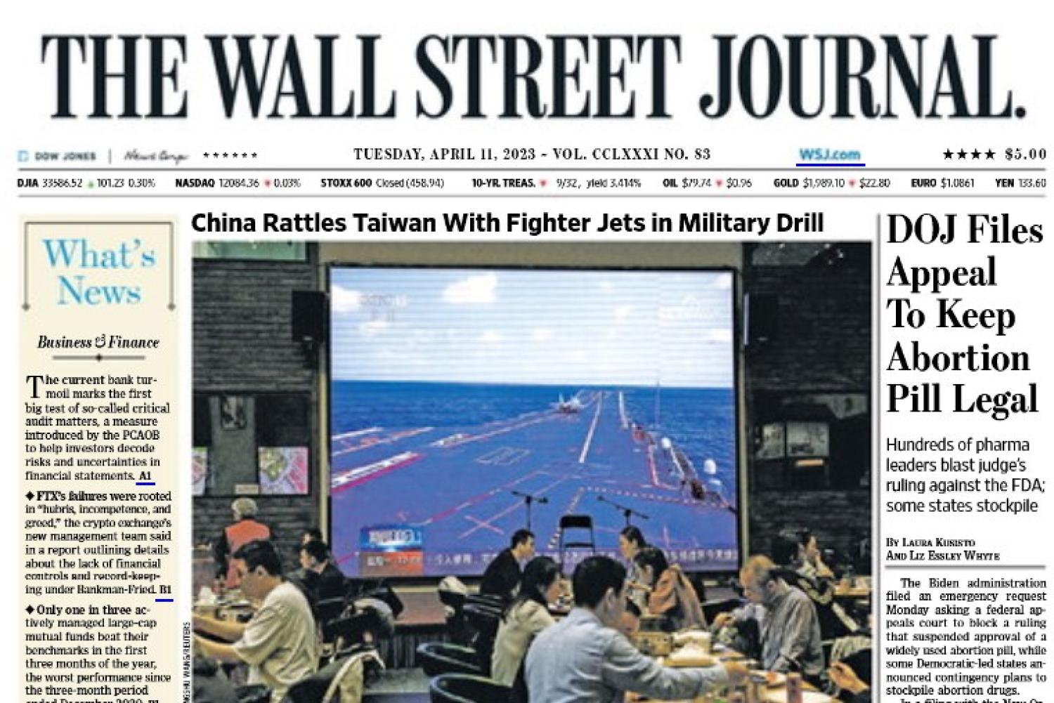 Wall Street Journal April 11, 2023 issue