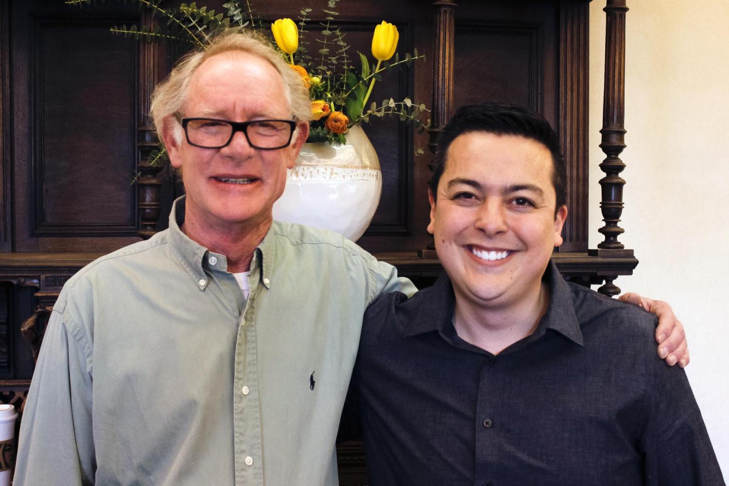 Libraries Building Manager Carl Stewart with Libraries Assistant Building Manager Christopher Yago.