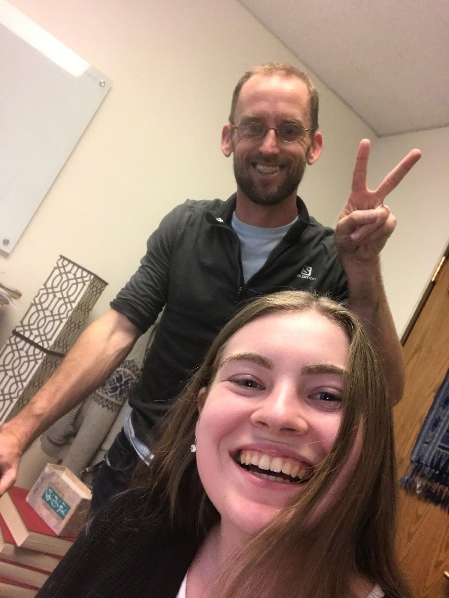 Aspen Pasikov and Adam Lisbon pose for a selfie