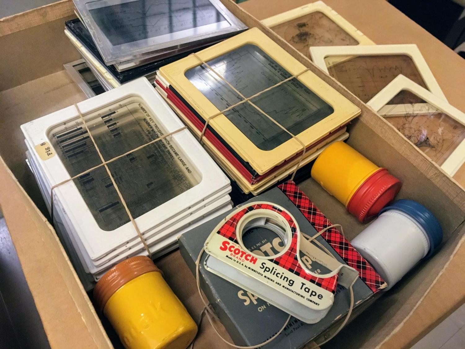 Slides and supplies from Walter Roberts Collection