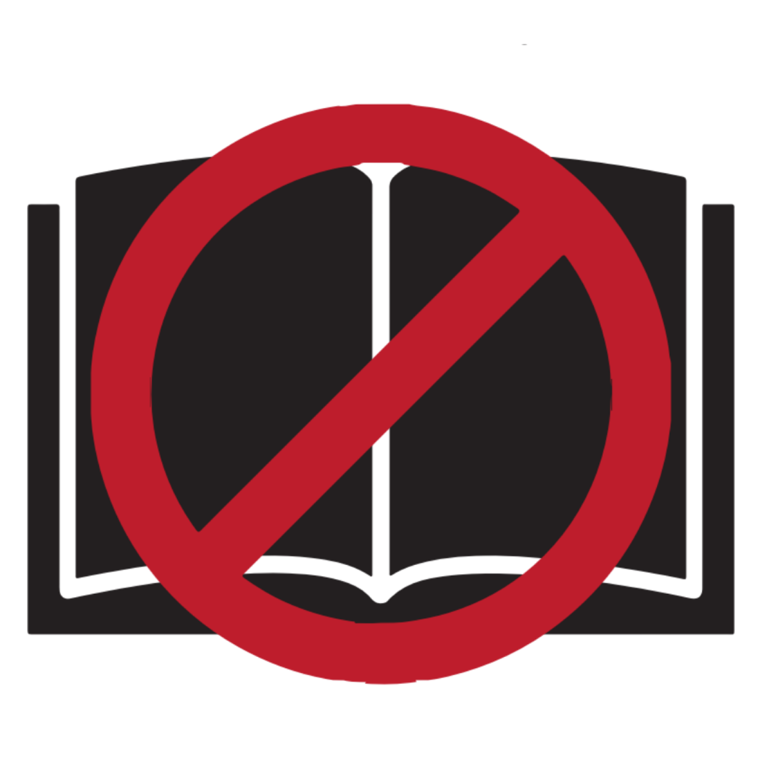 Image of book with stop sign over it