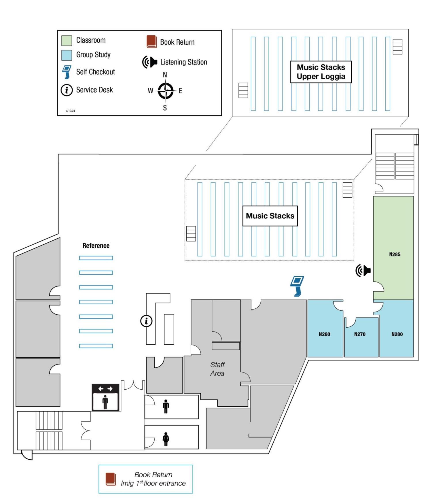 Music Library Floor Plan